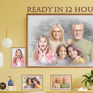 Add Deceased Loved One to Photo, Add Someone to Portrait, Photo combination for Mother&#39;s gift, Merge Multiple photos, Personalized gift
