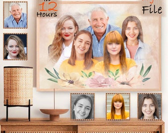 In loving Memory Couple, drawing of pass one, Memorial Photo Keepsake Pocket, memorial gift for christmas, paint photo Add love one wedding