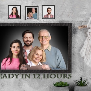 Add Deceased Loved One Photo, Merge photo for Mom gift, Photo combination for Mother&#39;s Day, Montage Creation for Home Decor, Custom photo