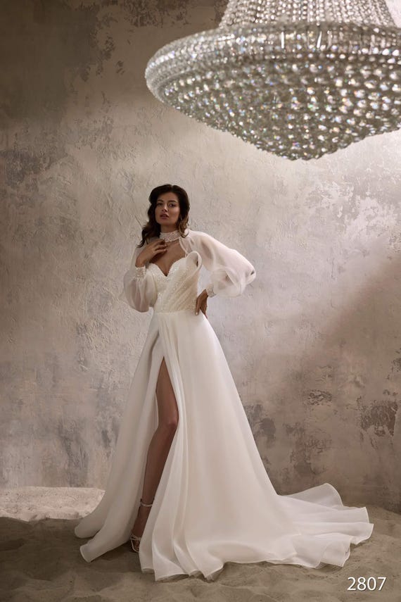 dress a dress 星型 Ring ゴールド Beaded Corset Gown with Thigh Slit – Silver & Rose Gold
