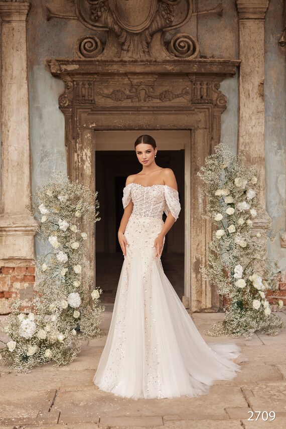 Robe de mariée mi sirene mi princesse hotsell