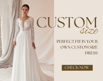 Taille personnalisée robe de mariée par Ismatyra