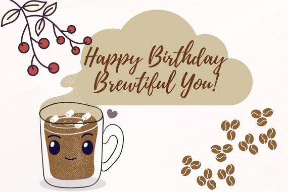 Coffee Lover Birthday Card Quirky Message Coffee Addict Colleague 