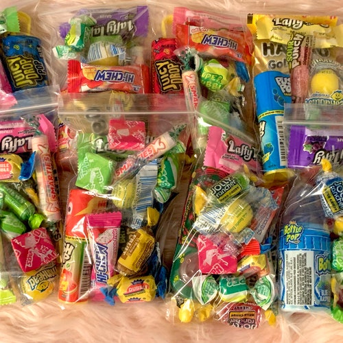 Party Candy Bags Goodie Bags Care Package Candy Lover Etsy