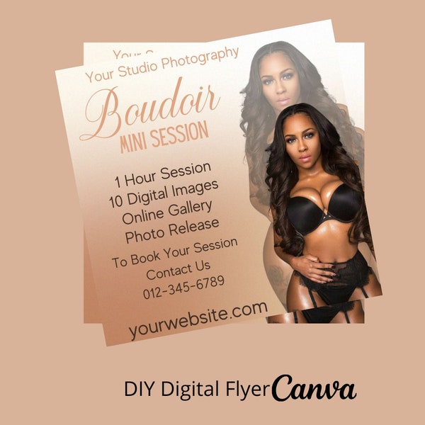 DIY Boudoir Photography Flyer