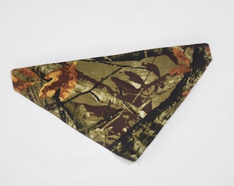Camouflage Bandana | Hundehalstuch | Katzen Bandana | Jäger Halstuch | Über dem Kragen Hundehalstuch | Elastische Bandanas | Haustier Geschenke