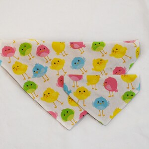 Chickadee Bandana | Dog Bandana | Cat Bandana | Easter Bandana | Over The Collar Dog Bandana | Chick Bandana | Pet Gifts