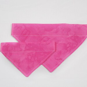 Pink Bandana | Pink Watercolour Bandana | Dog Bandana | Cat Bandana | Over The Collar Dog Bandana | Elastic Bandanas | Pet Gifts