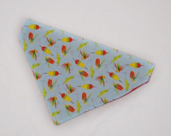 Bandana de pescador / Bandana de perro / Bandana de gato / Bandana de pesca / Bandana de perro sobre el collar / Bandanas elásticas / Regalos para mascotas