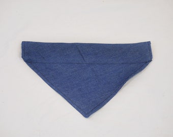 Denim Bandana | Dog Bandana | Cat Bandana | Jean Bandana | Over The Collar Dog Bandana | Elastic Bandanas | Pet Gifts