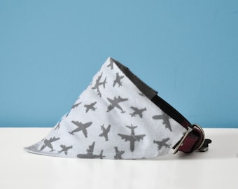 Flugzeug Bandana | Hundehalstuch | Katzen Bandana | Über dem Kragen Hundehalstuch | Elastische Bandanas | Haustier Geschenke