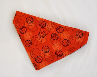 Basketball Bandana | Dog Bandana | Cat Bandana | Sport Bandana | Over The Collar Dog Bandana | Elastic Bandanas | Pet Gifts
