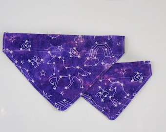 Bandana de galaxia / Bandana para perros / Bandana para gatos / Bandana espacial / Bandana para perros sobre el collar / Bandanas elásticas / Regalos para mascotas