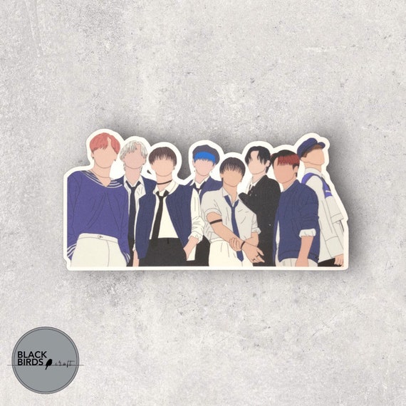 ATEEZ Sticker / ot8 Sticker - KPOP Vinyl Paper Sticker