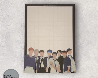 ATEEZ Notepad | KPOP loose notepad (8 x 10.7 cm) | handmade stationary