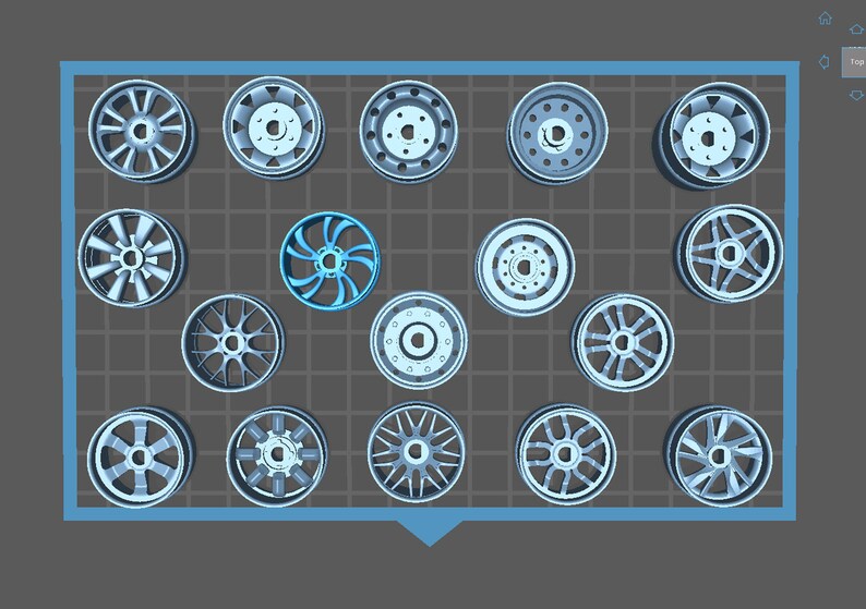 17 Car Rims 3D STL File Collection Printable RC Car Rims 1 Etsy Canada