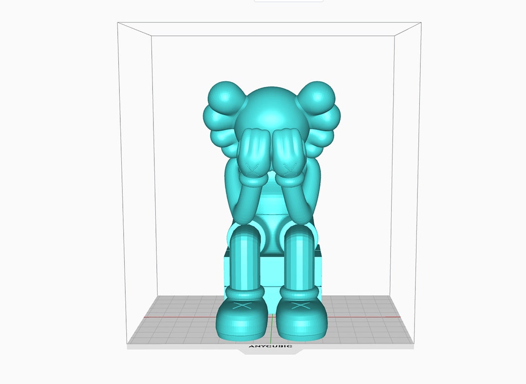 Kaws Sitting 3D Print STL Files download Sitting Kaws 3D Etsy