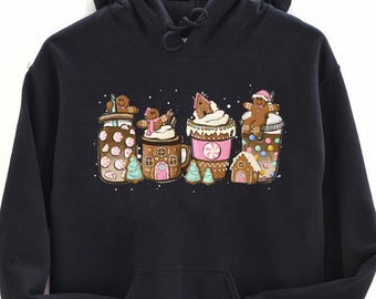 Gingerbread Latte Christmas Hoodie: Funny Coffee Lover Gift