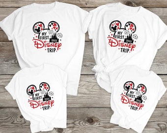 First Disney Trip Shirt, Matching Family Vacation Tee