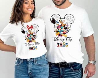 Camisetas mágicas de Disney para toda la familia / Camisetas personalizadas para tu viaje a Disneyland 2026 / D33