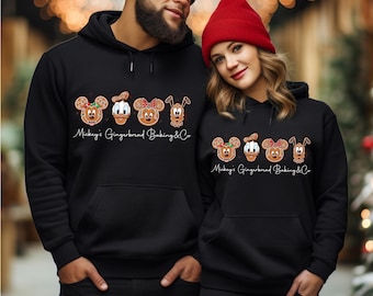Disney Gingerbread Christmas Hoodie, Mickey Holiday Baking Sweater | CH 124