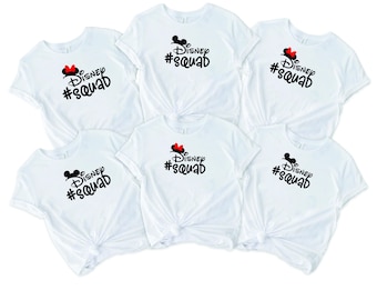 Disney Squad Family T-Shirts – Matching Mickey & Minnie Shirts for Couples and families | D47