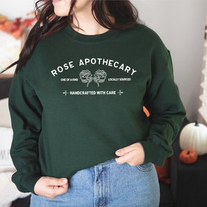 Rose Apothecary Sweatshirt, Rosebud Motel Shirt, Handcrafted With Care ...