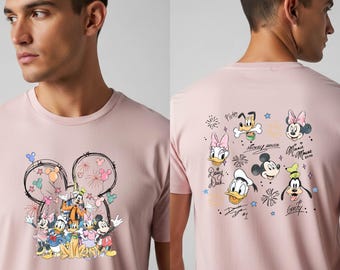 Two-Sided Mickey & Friends Magical Park Shirt, Vacation Vacay Mode Tee, Disney Character Trip Tee | Matching Family | N-3