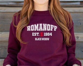 Romanoff sweatshirt,Avengers shirt, vintage sweatshirt,custom sweatshirt, Romanoff 1984 shirt,crewneck sweatshirt,gift shirt,christmas shirt