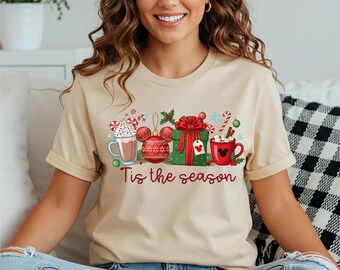 Disney Christmas T-Shirt, Holiday Hot Cocoa, Mickey Mouse | GCH 123
