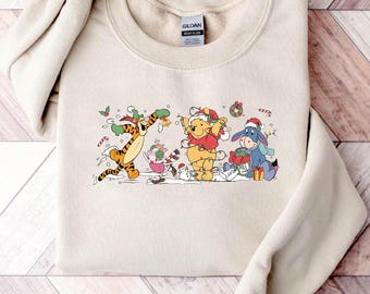 Winnie The Pooh Christmas Sweatshirt, Disney Family Matching | XMAS - 10