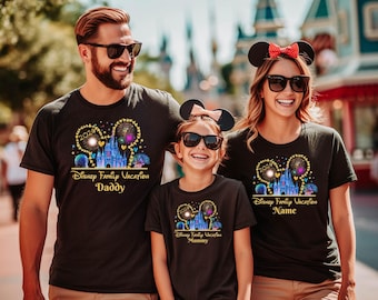 Custom Your Name Disney Trip 2026 Family Holiday Castle Novelty Tshirt | D11
