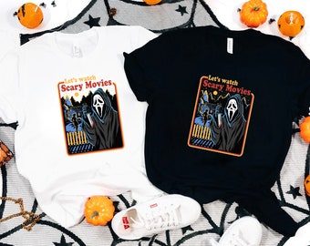 Scary Movie T-Shirt: Retro Halloween Spooky Season Shirt