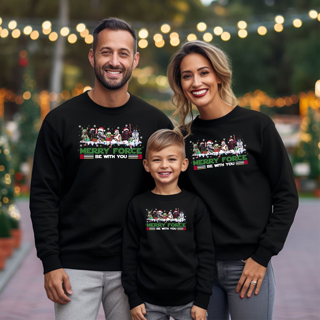 Star Wars Merry Force Be With You Sweatshirt Cute Christmas Gift