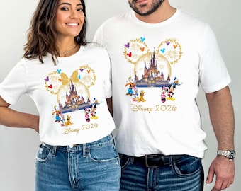 Custom 2026 Disney Family Vacation Sweatshirt | Mickey, Minnie and Friends matching tshirt | D34