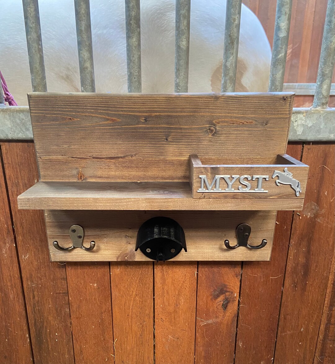 Stable Rack Stable Storage Rack With 3D Printed Bridle Holder. - Etsy UK