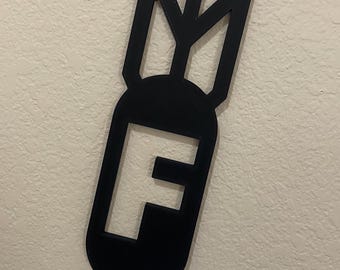 F-Bomb 3D Printed Wall Art STL File