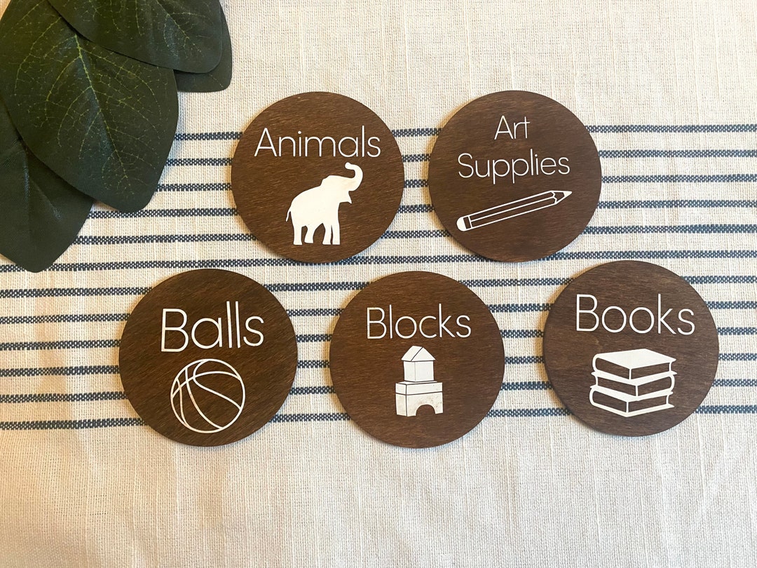 Wooden Toy Labels collection 1 of 4 Etsy