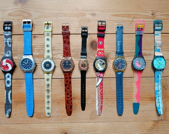 SWATCH vintage wristwatches 90s collectors watches