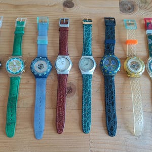 SWATCH vintage wristwatches 90s collectors watches