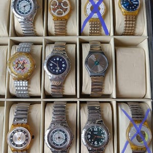 SWATCH IRONY CHRONO vintage wristwatches collectors watches