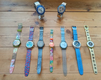 SWATCH vintage wristwatches 90s collectors watches