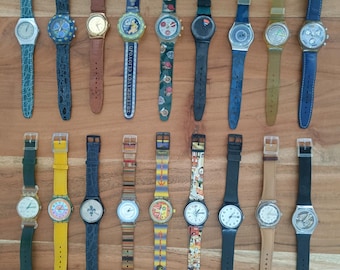 SWATCH Vintage Armbanduhren 90er Jahre Sammler Uhren