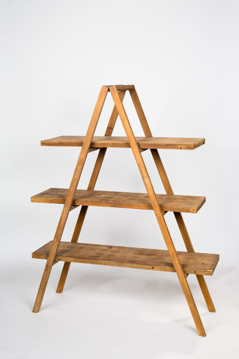 Ladder Wood Shelves Plans PDF Wooden Project DIY Woodworking Etsy