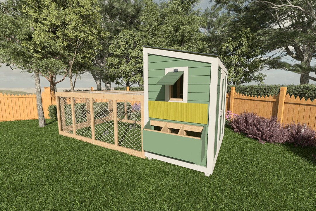 Chicken Coop Plans and Run Plans PDF Building Plans DIY Walk in Chicken