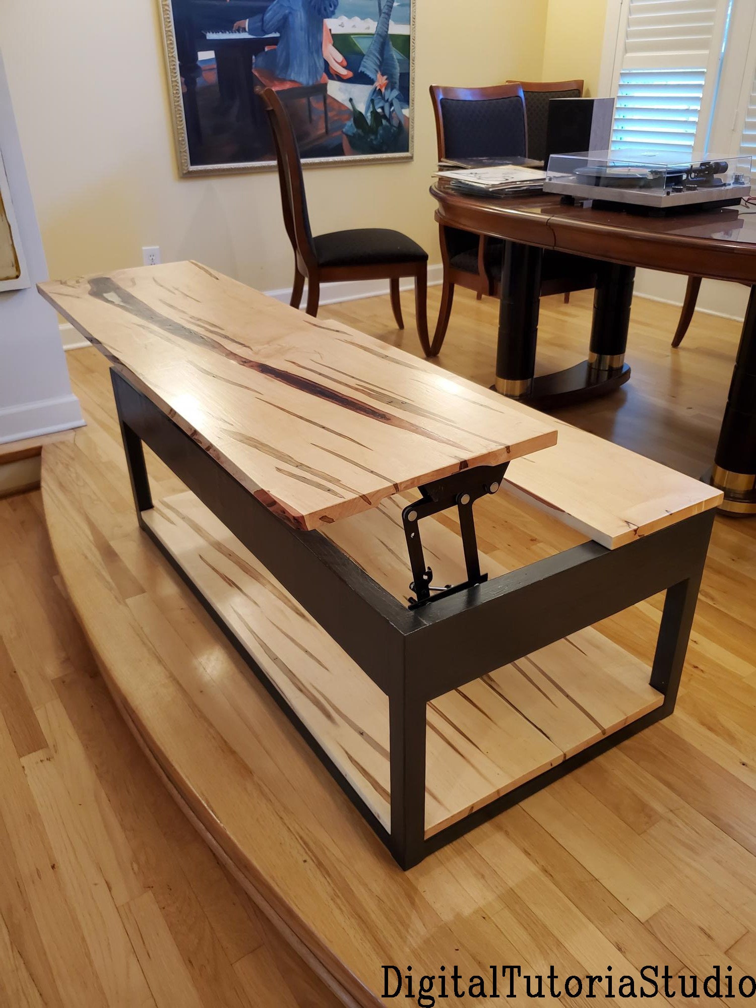 Coffee Table With Lift Top Plan DIY Beginer Plan Folding Etsy Australia