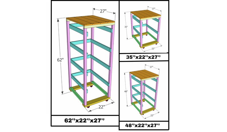 Laundry Holder Rack Plan - Laundry Basket Plan - 2 Bushel Basket ...