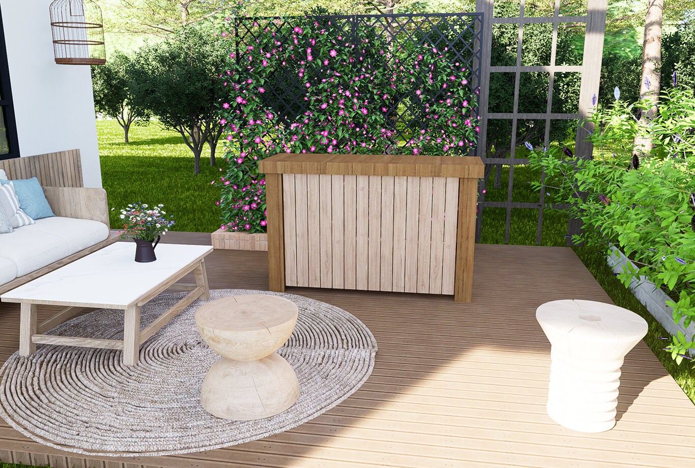 DIY Modern Outdoor Bar Plan: Wooden Garden Bar (PDF Plans) - Etsy