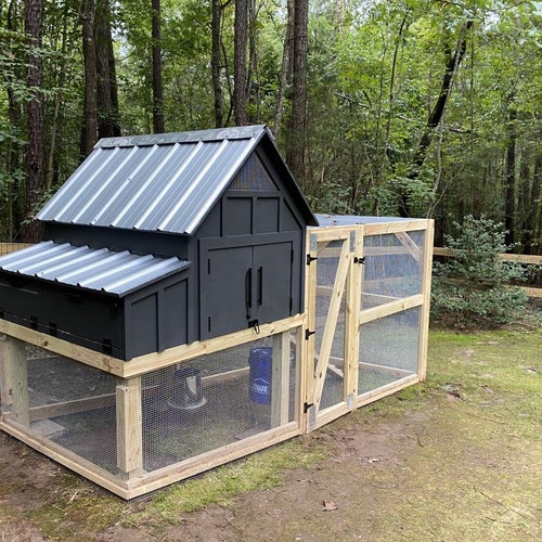 Small Chicken Coop With Planter DIY Plan 81 1/2'' X Etsy