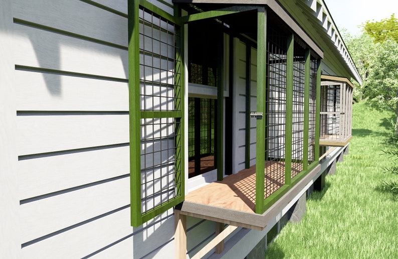 Windows Catio Plans Cat House Plans Windows Cat Kennel Plans Cat Patio image 2